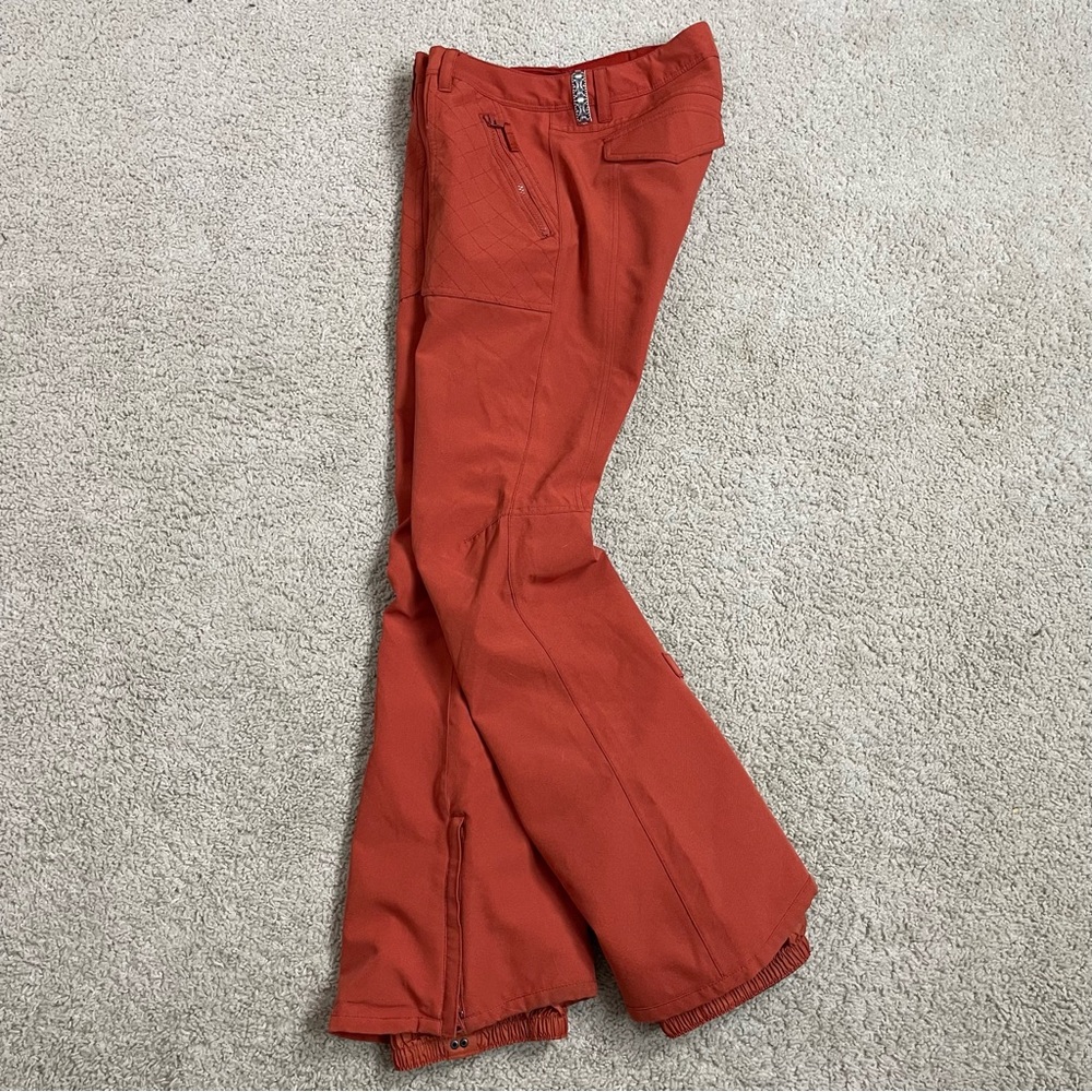 Women's BURTON Orange Picante VIDA Dry Ride WATERPROOF Ski SNOWBOARD PANTS  S
